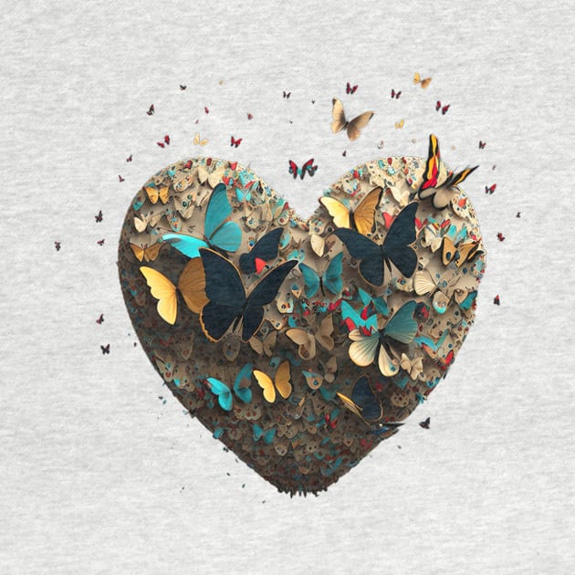 Butterfly Heart by Feneli Creatives